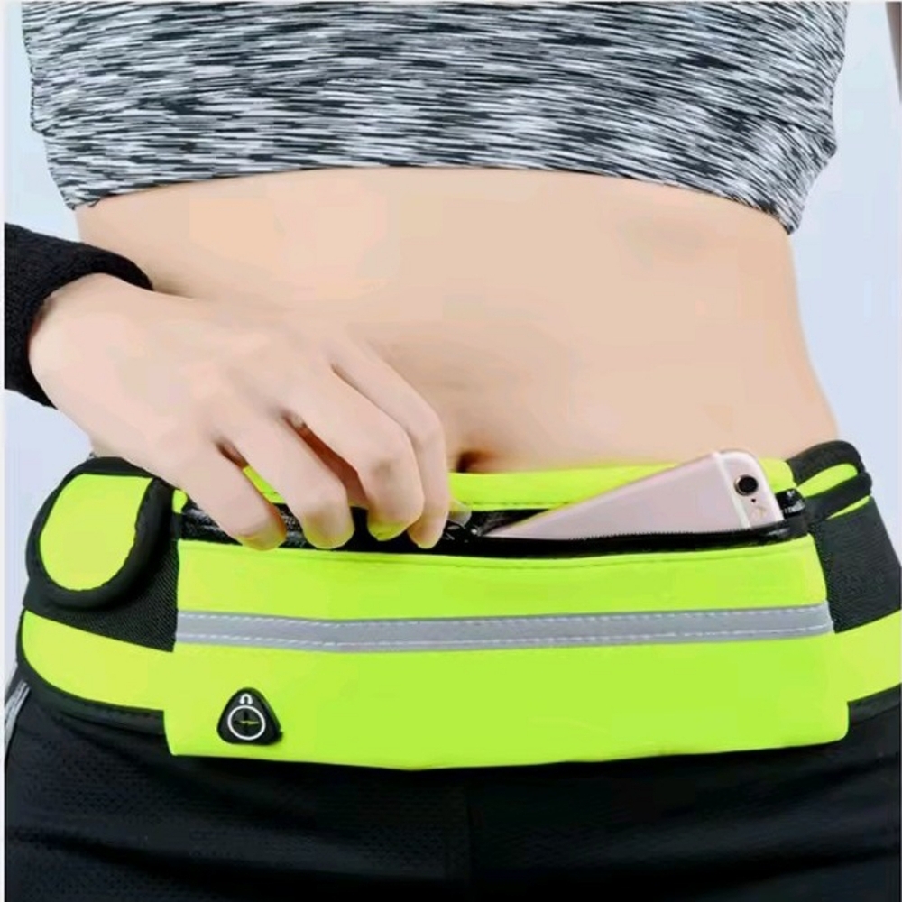 Neon Green Running Waist Pack